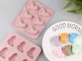 Molde silicona 6 piecitos grandes